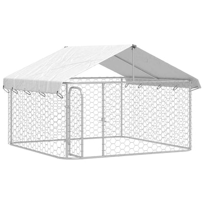 Outdoor Dog Kennel with Roof 200x200x150 cm