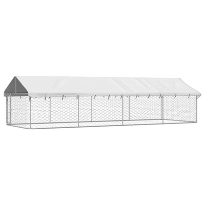 Outdoor Dog Kennel with Roof 600x200x150 cm