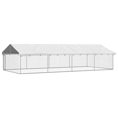 Outdoor Dog Kennel with Roof 600x300x150 cm