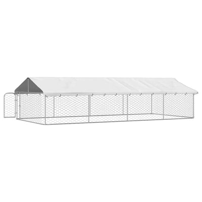 Outdoor Dog Kennel with Roof 600x300x150 cm