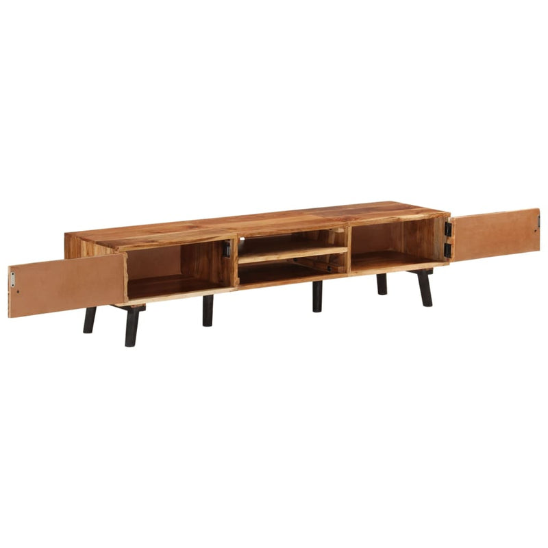 TV Cabinet 145x35x35 cm Solid Wood Acacia