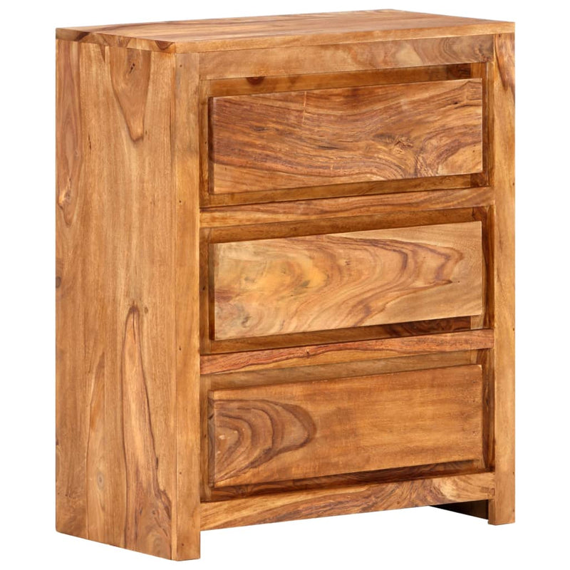 Drawer Cabinet 60x33x75 cm Solid Wood Acacia