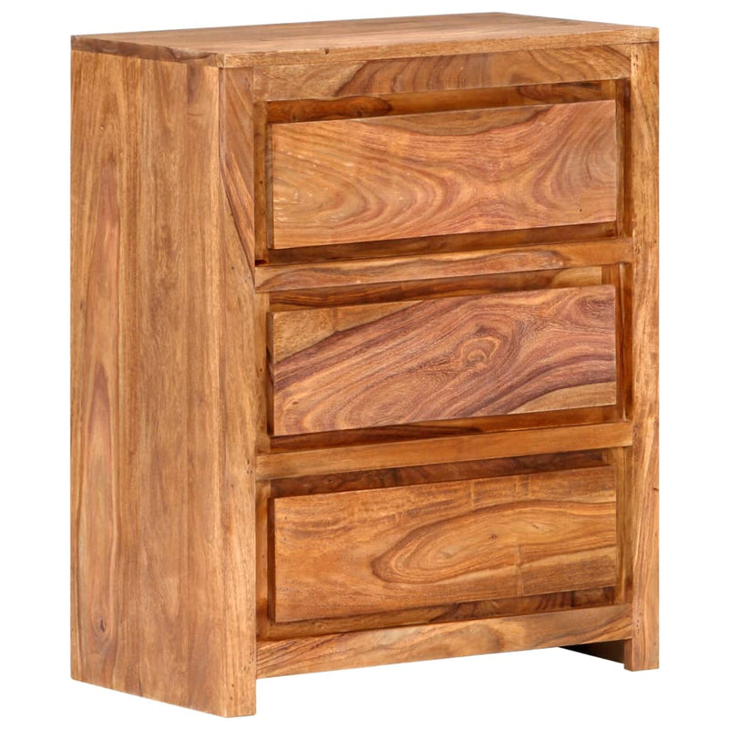 Drawer Cabinet 60x33x75 cm Solid Wood Acacia