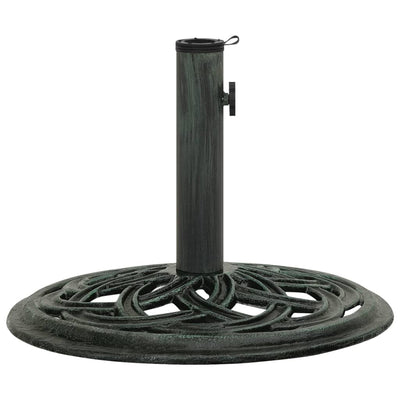 Umbrella Base Green 44x44x31 cm Cast Iron