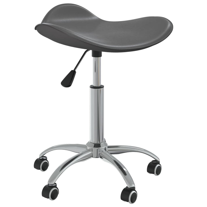 Office Chair Grey Faux Leather