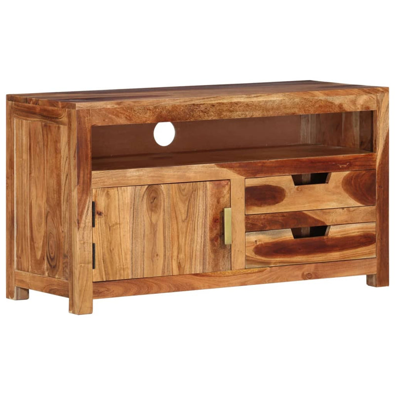 TV Cabinet 90x34.5x50 cm Solid Wood Acacia