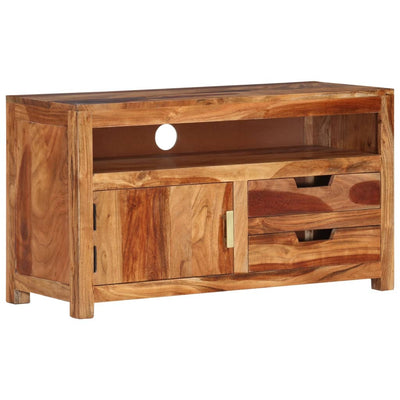 TV Cabinet 90x34.5x50 cm Solid Wood Acacia