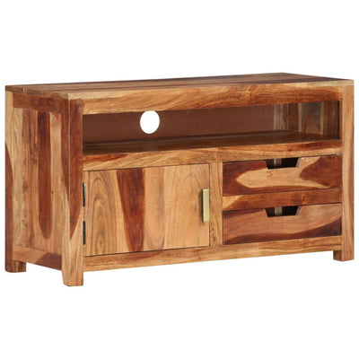 TV Cabinet 90x34.5x50 cm Solid Wood Acacia