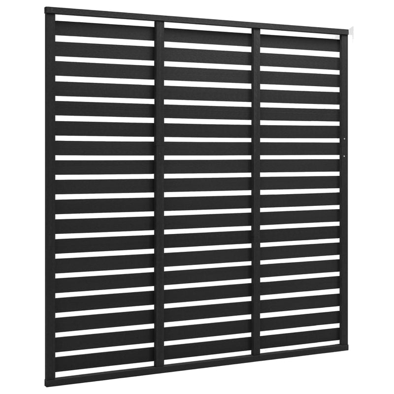 Fence Panel WPC 180x180 cm Black