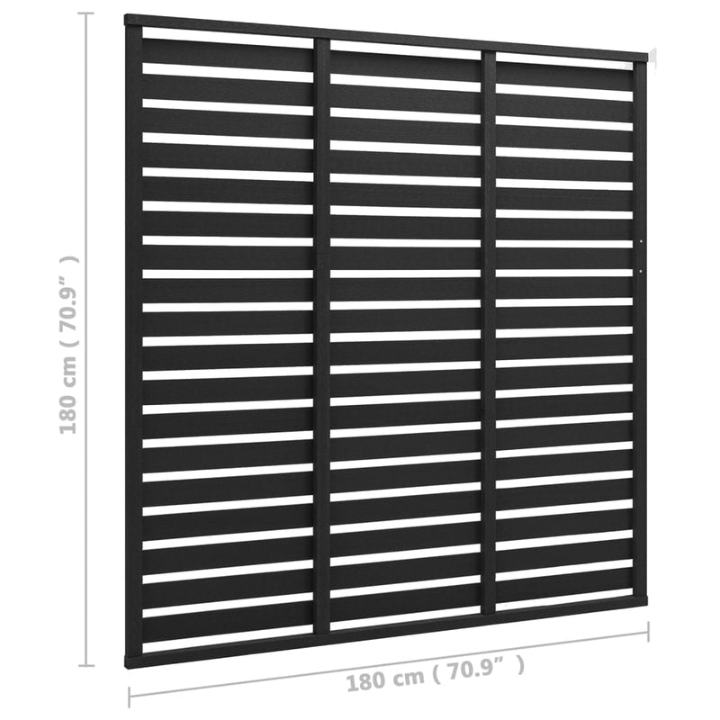 Fence Panel WPC 180x180 cm Black