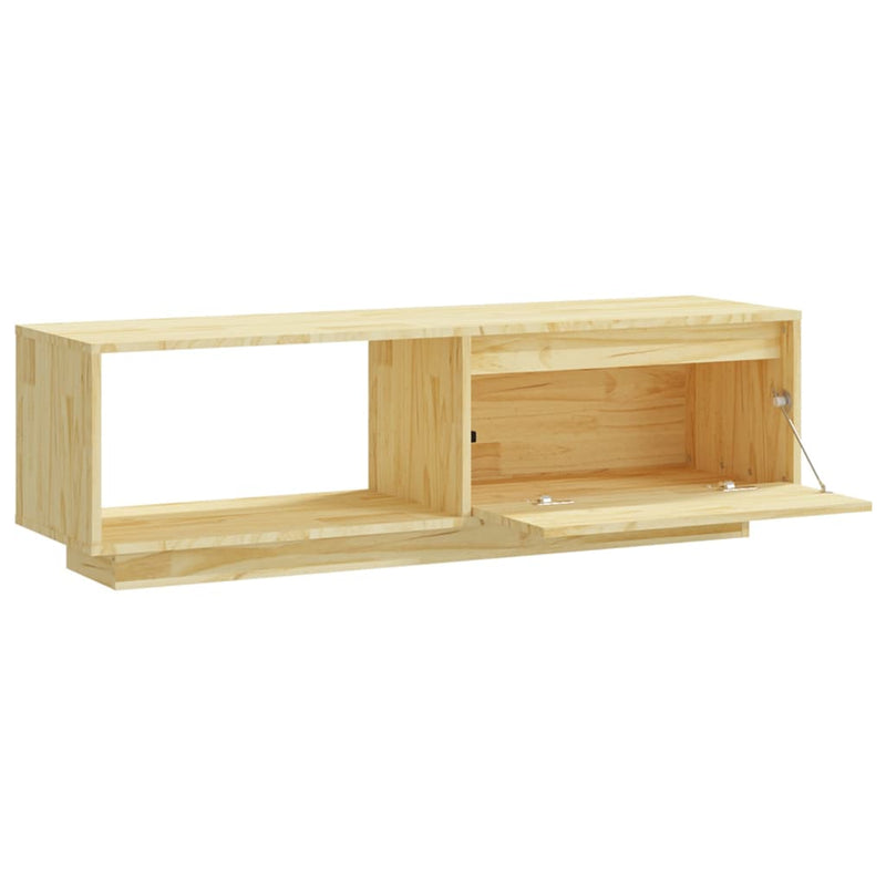 TV Cabinet 110x30x33.5 cm Solid Pinewood