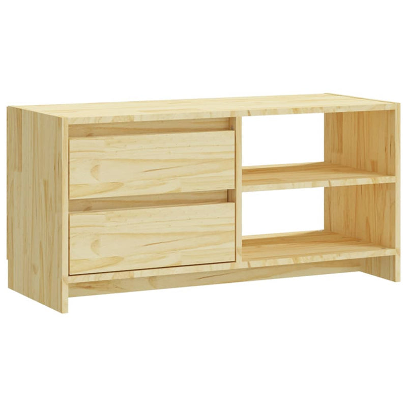 TV Cabinet 80x31x39 cm Solid Pinewood