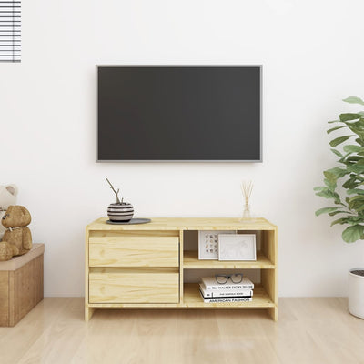 TV Cabinet 80x31x39 cm Solid Pinewood