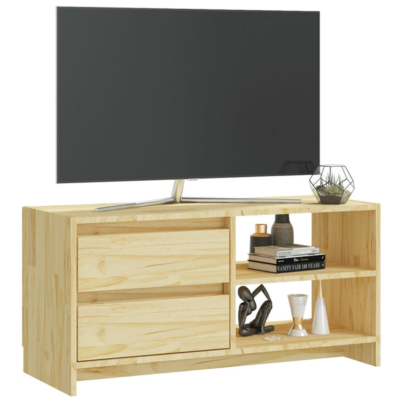 TV Cabinet 80x31x39 cm Solid Pinewood