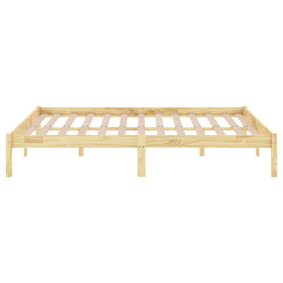 Bed Frame without Mattress Solid Wood 135x190 cm