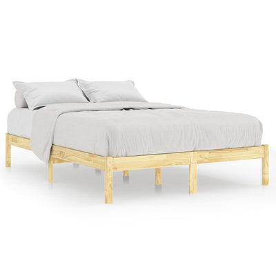 Bed Frame without Mattress Solid Wood 150x200 cm