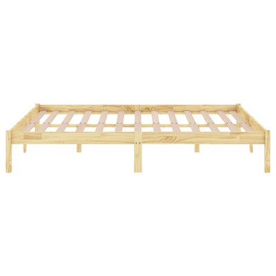 Bed Frame without Mattress Solid Wood 150x200 cm