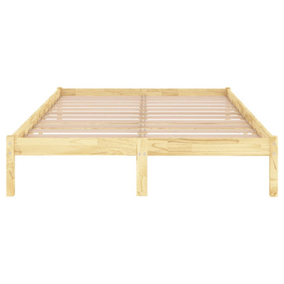 Bed Frame without Mattress Solid Wood 183x203 cm King