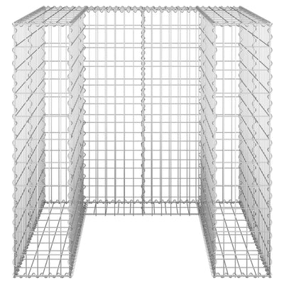 Gabion Wall for Garbage Bin Galvanised Steel 110x100x110 cm