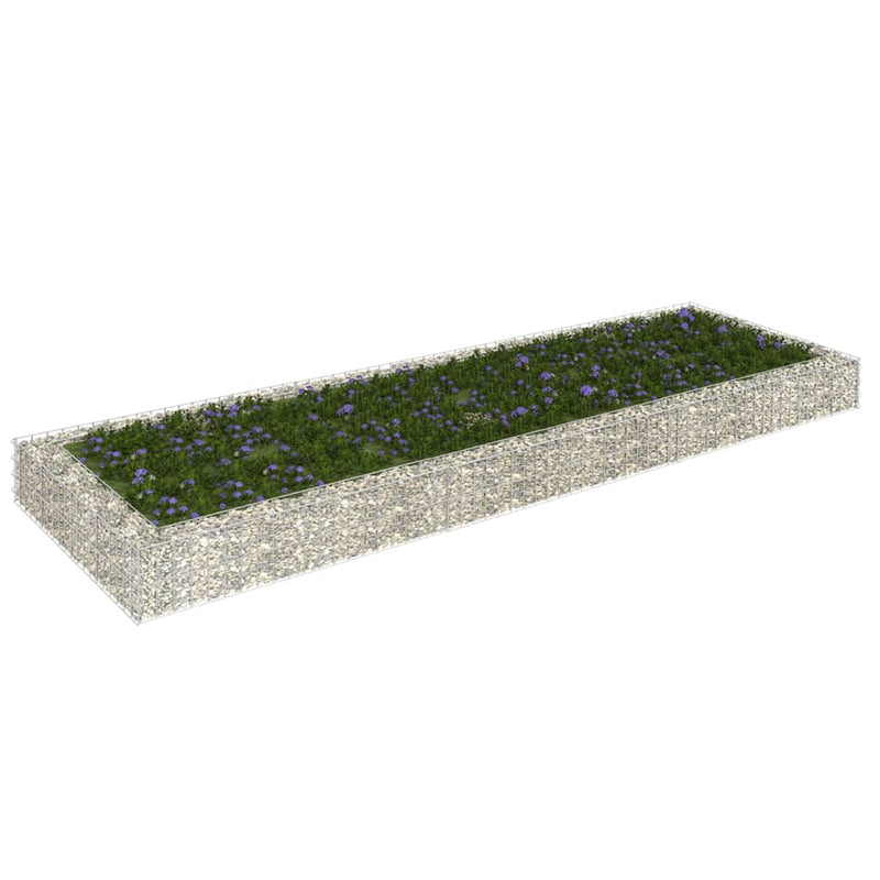 Gabion Raised Bed Galvanised Steel 300x100x20 cm