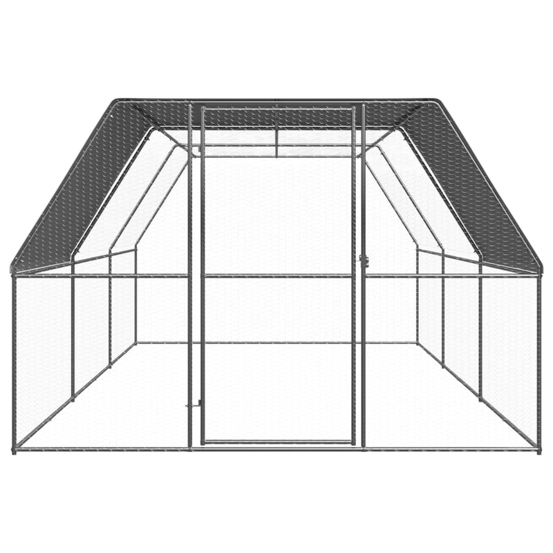 Outdoor Chicken Cage 3x6x2 m Galvanised Steel