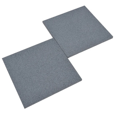 Fall Protection Tiles 6 pcs Rubber 50x50x3 cm Grey