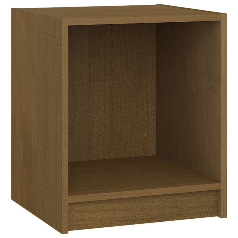 Bedside Cabinets 2 pcs Honey Brown 35.5x33.5x41.5 cm Solid Pinewood