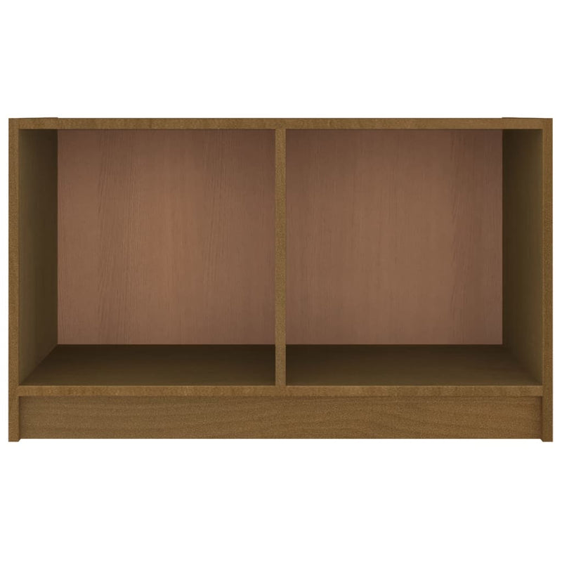 TV Cabinet Honey Brown 70x33x42 cm Solid Pinewood