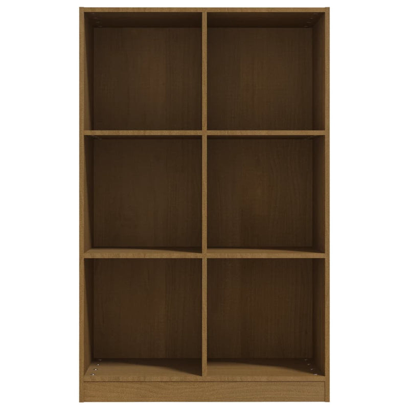 Book Cabinet Honey Brown 70x33x110 cm Solid Pinewood