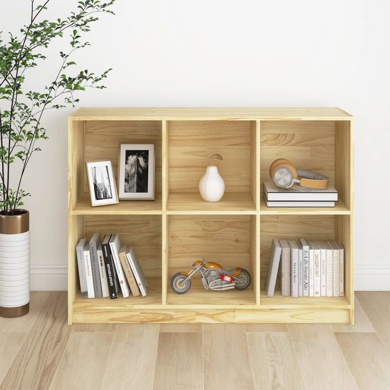 Book Cabinet 104x33x76 cm Solid Pinewood