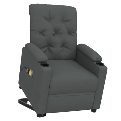 Stand up Massage Chair Dark Grey Fabric