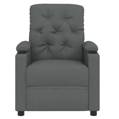 Stand up Massage Chair Dark Grey Fabric