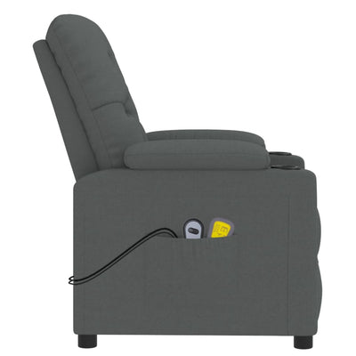 Stand up Massage Chair Dark Grey Fabric