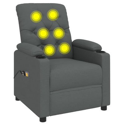 Stand up Massage Chair Dark Grey Fabric