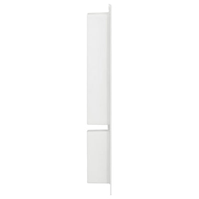 Shower Niche with 2 Compartments High Gloss White 41x69x9 cm