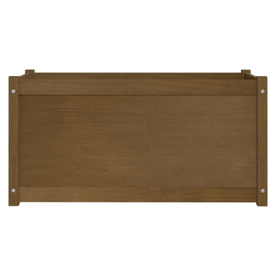 Garden Planter Honey Brown 100x50x50 cm Solid Pinewood