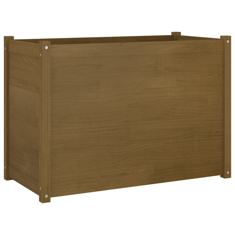 Garden Planter Honey Brown 100x50x70 cm Solid Pinewood