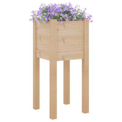 Garden Planter 31x31x70 cm Solid Pinewood