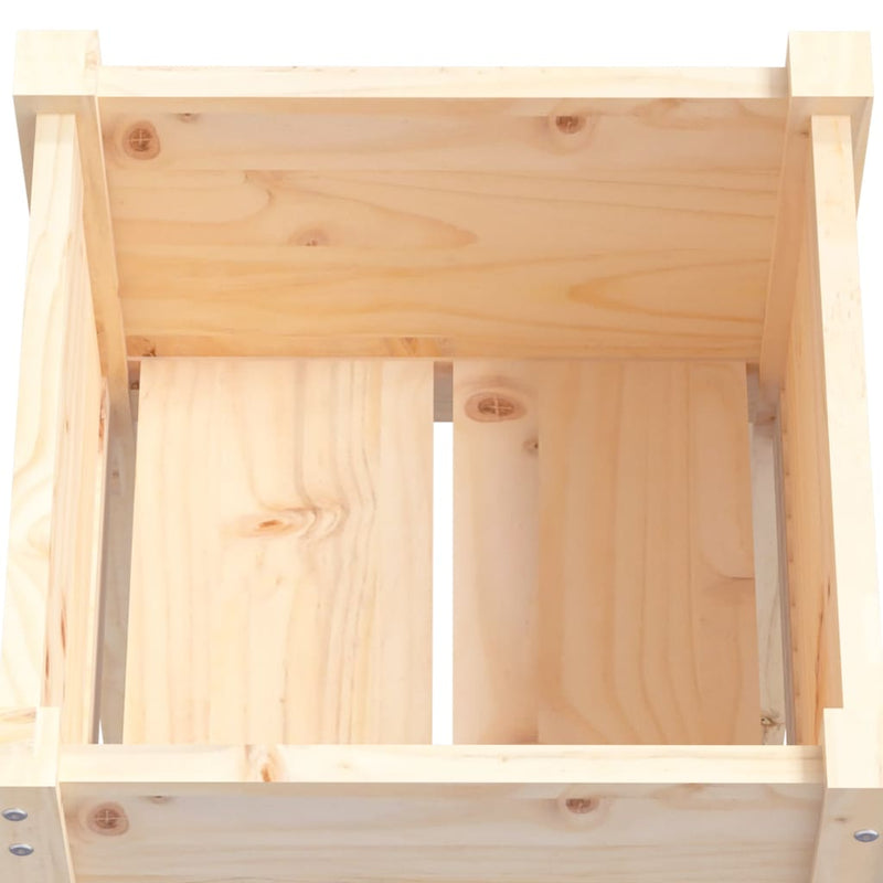 Garden Planter 40x40x70 cm Solid Pinewood