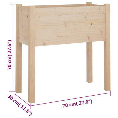 Garden Planters 2 pcs 70x31x70 cm Solid Pinewood