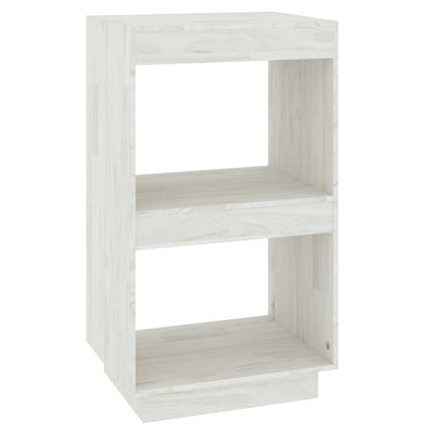 Book Cabinet White 40x35x71 cm Solid Pinewood