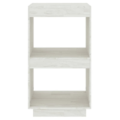 Book Cabinet White 40x35x71 cm Solid Pinewood