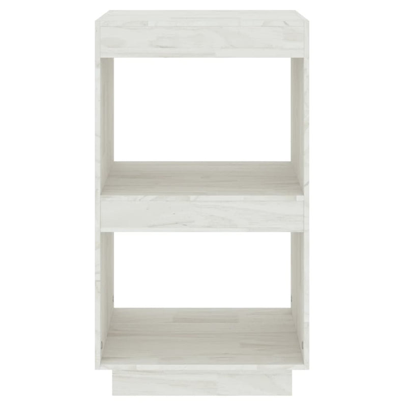 Book Cabinet White 40x35x71 cm Solid Pinewood