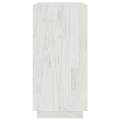 Book Cabinet White 40x35x71 cm Solid Pinewood