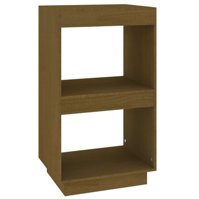 Book Cabinet Honey Brown 40x35x71 cm Solid Pinewood