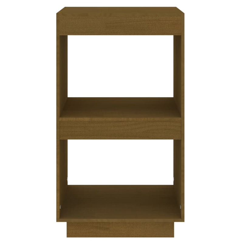 Book Cabinet Honey Brown 40x35x71 cm Solid Pinewood