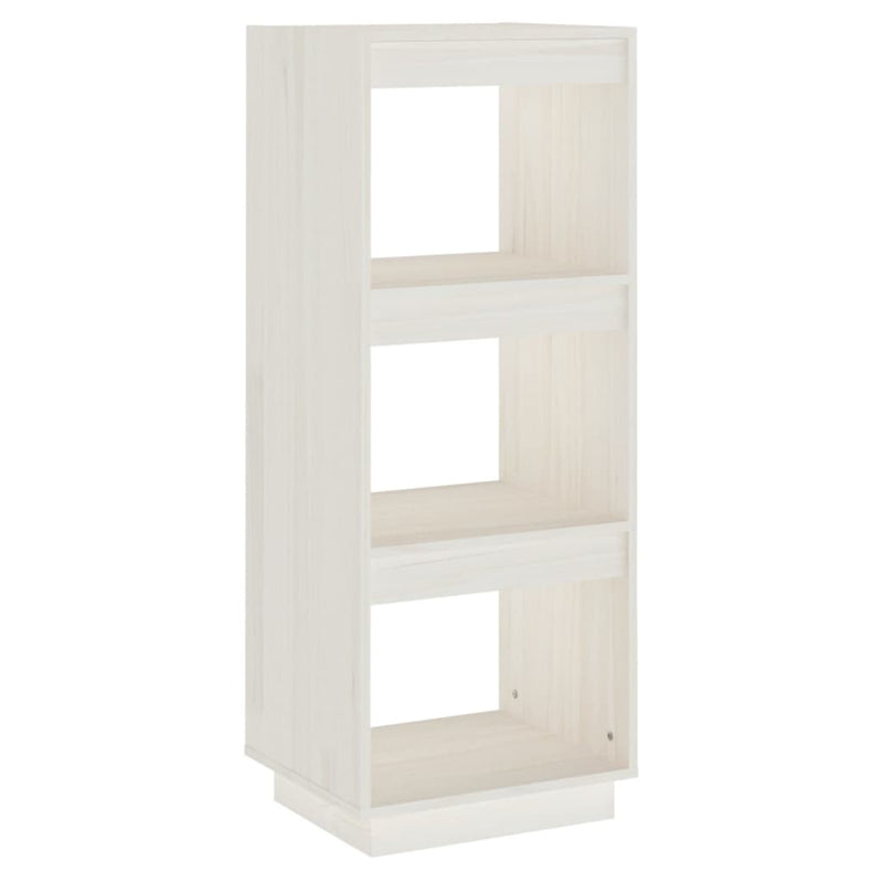 Book Cabinet/Room Divider White 40x35x103 cm Solid Pinewood