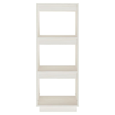 Book Cabinet/Room Divider White 40x35x103 cm Solid Pinewood