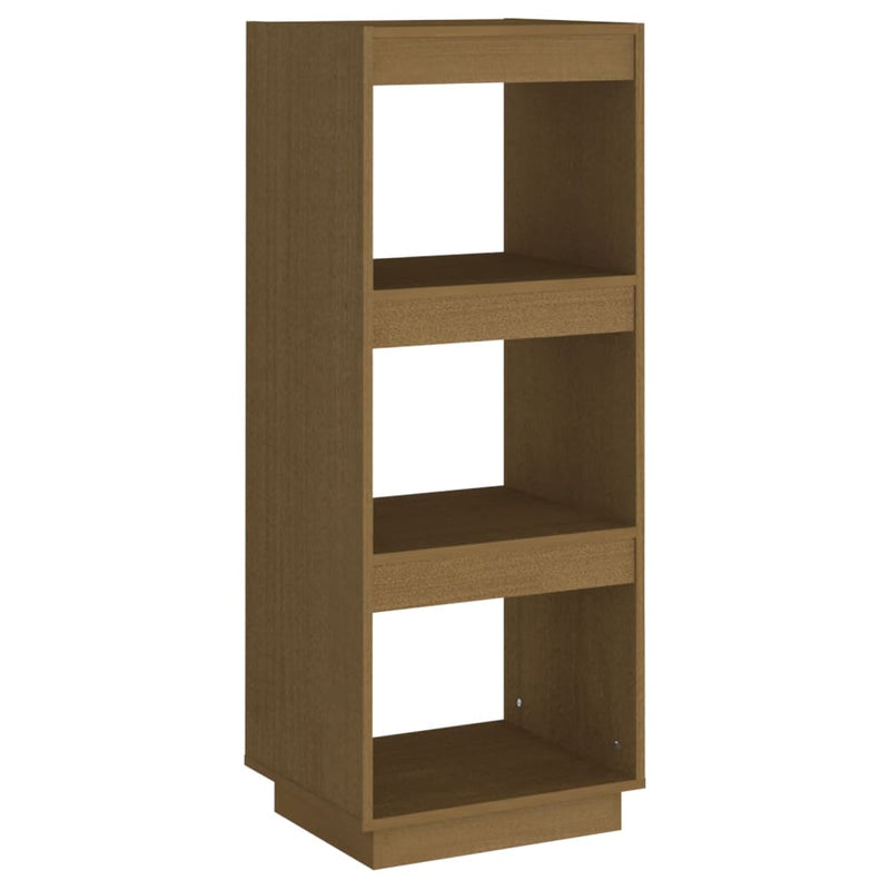 Book Cabinet/Room Divider Honey Brown Solid Pinewood