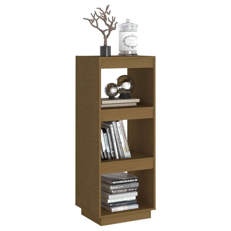 Book Cabinet/Room Divider Honey Brown Solid Pinewood